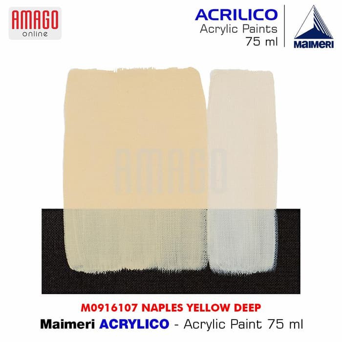 MAIMERI ACRILICO - ACRYLIC PAINT- NAPLES YELLOW DEEP - 75ML - M0916107