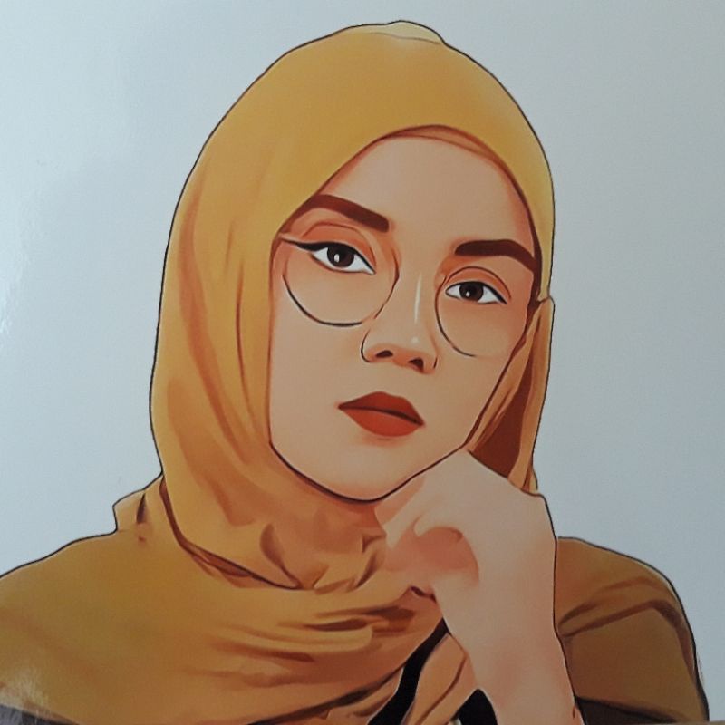 Foto Cartoon Art Vector 20x20 Wall Decor Pajangan Dinding Kamar Dekorasi Rumah