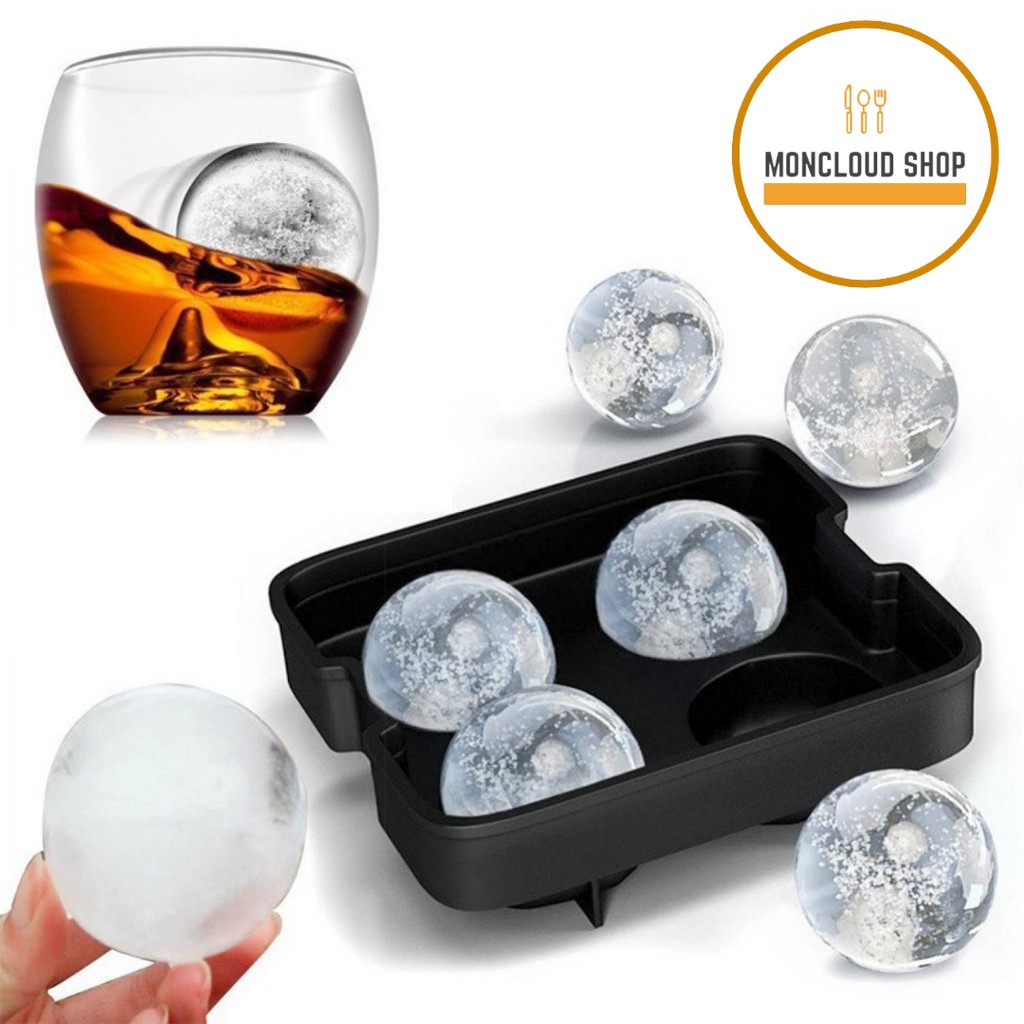 Cetakan Es Batu Kristal Silikon Bulat Besar 5 cm Ice Cube Ball Maker