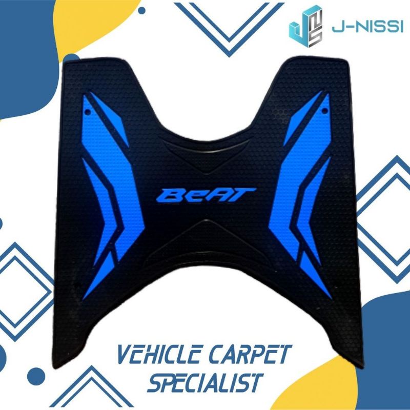 KARPET MOTOR BEAT FI ESP 2013 - 2019 ALAS KAKI KARET PREMIUM