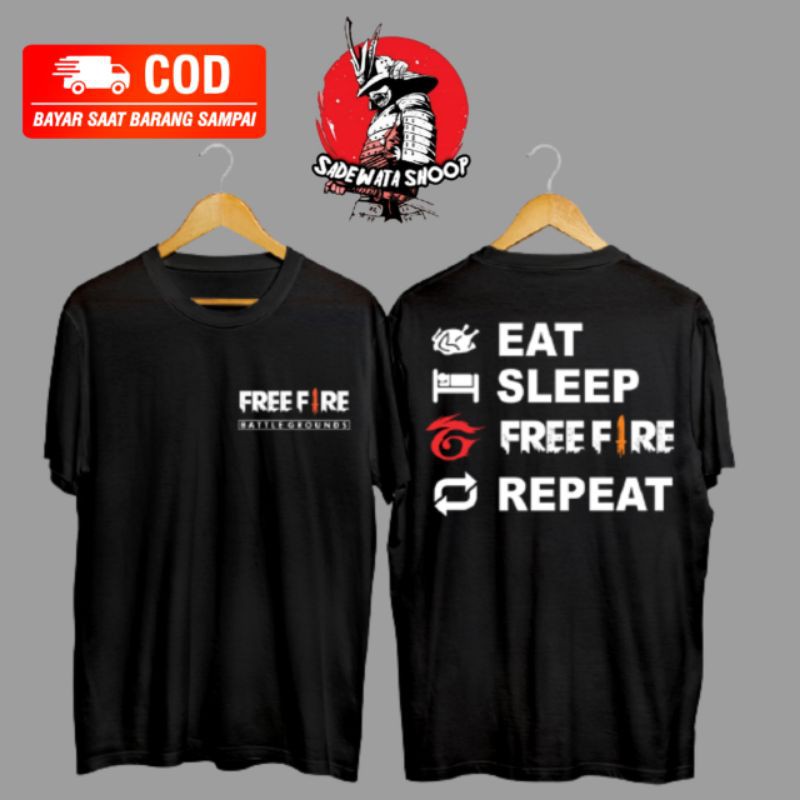 Kaos free fire dewasa / baju free fire dewasa / tshirt free fire / baju distro free fire