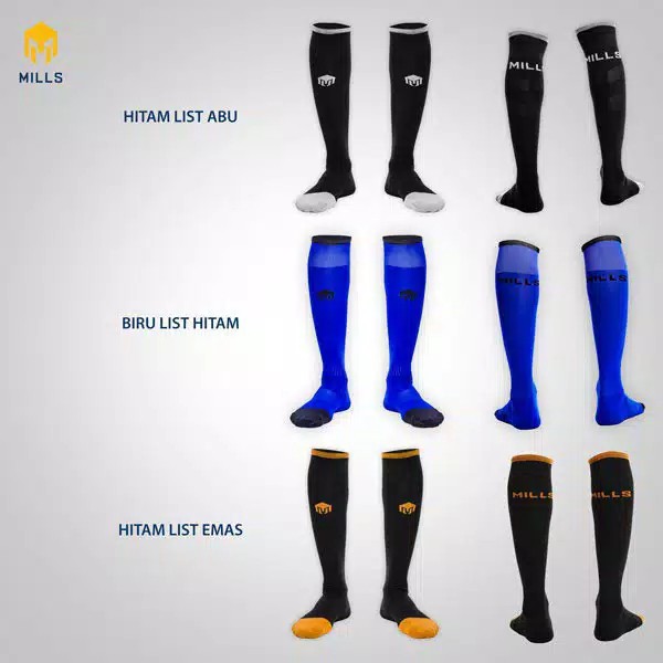 KAOS KAKI OLAHRAGA SEPAKBOLA MILLS A1.1002 MILLS FUTSAL PIERRE SOCKS ORIGINAL