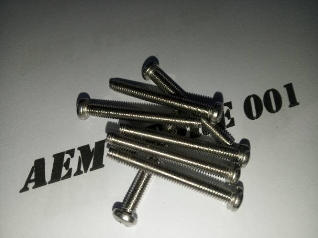 Baut JP M4 X 35 (3.5cm) stainless 304 pan screw