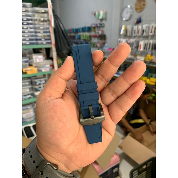 Strap Tali jam Tangan Silicon Alexandre Christie expedition Biru