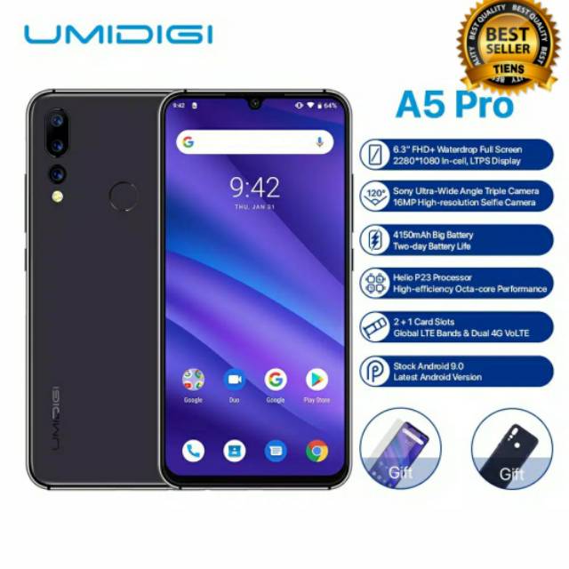 Hp Bagus Murah Umidigi A5 Pro 4g Lte Ram Rom 4 32gb Stock Terbatas Sisa 1 Shopee Indonesia