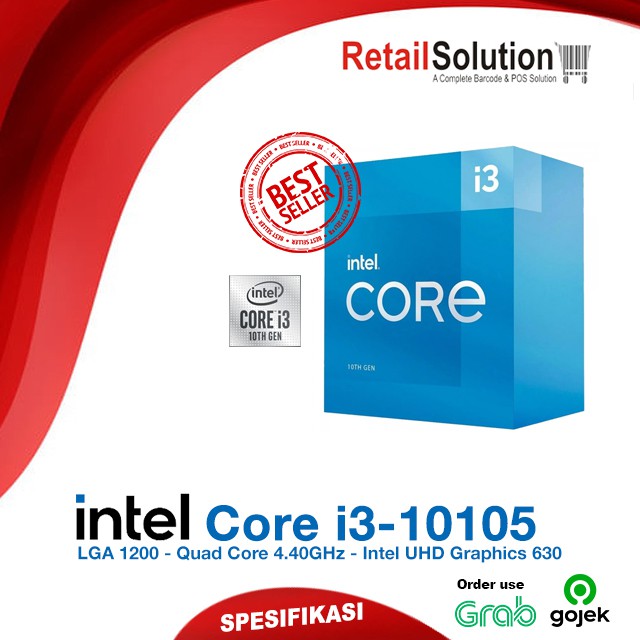 Processor CPU Intel LGA 1200 - Intel Core i3-10105 / i3 10105 Garansi