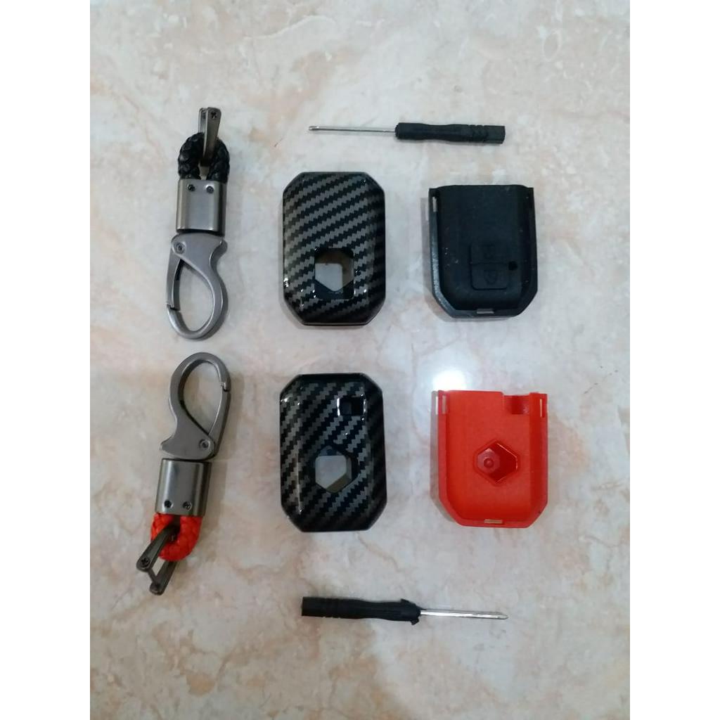 Casing Kunci Carbon All New Ertiga 2018 UP Key Case Cover
