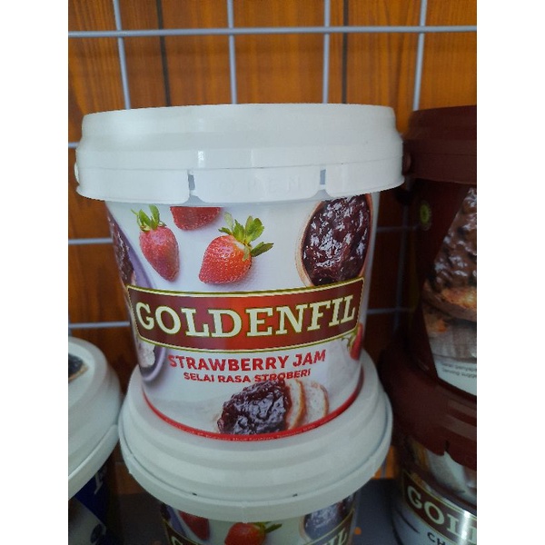 

GOLDENFIL STRAWBERRY Selai olesan Roti