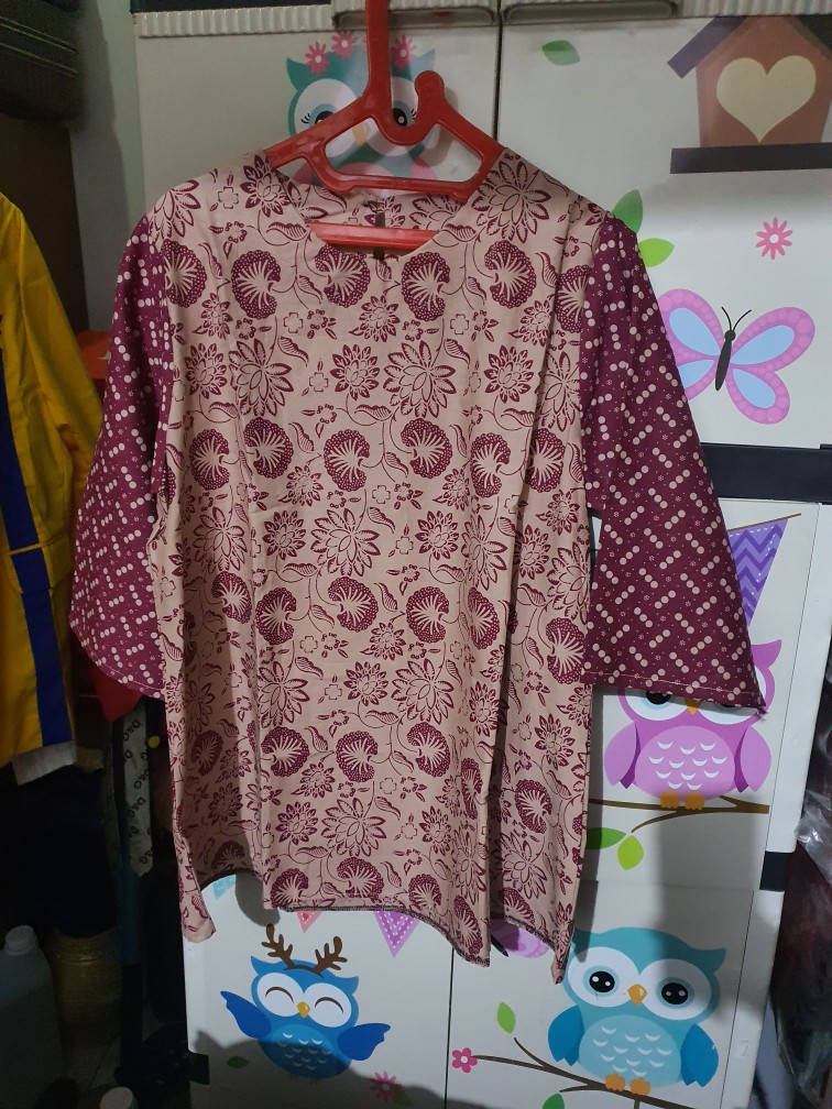 Prinka Blouse Atasan Wanita Batik Solo Katun Premium All Size
