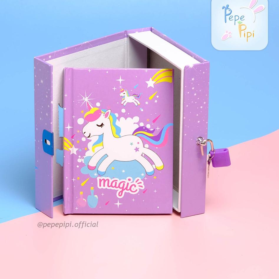 

Produk Terkeren Bulan Buku Diary Unicorn Note Book Dengan Kunci Gembok Tebal に 8