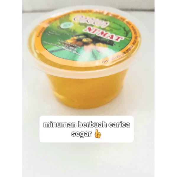 

minuman buah carica segar sehat