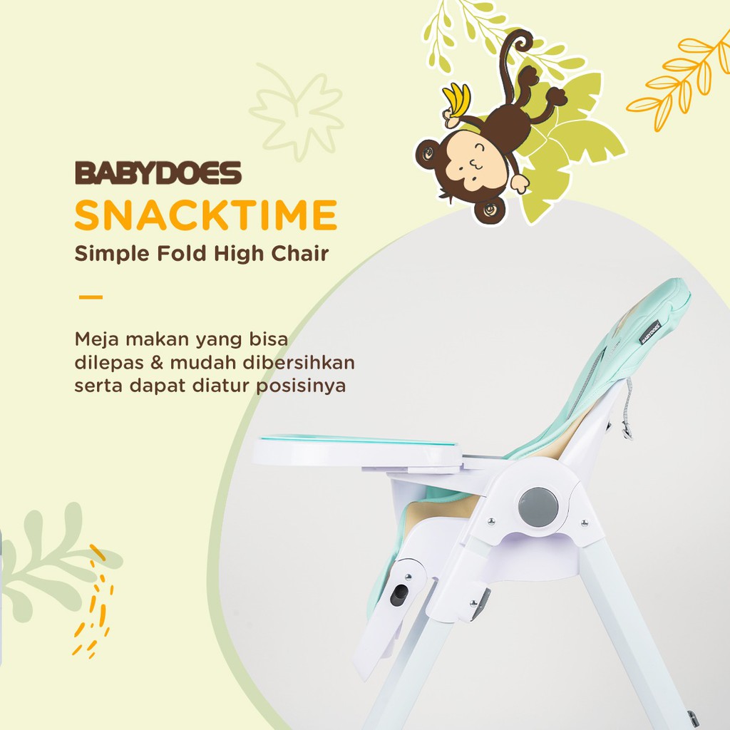 Babydoes Highchair CH 60910 Snacktime Kursi Makan Bayi