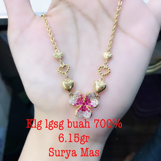 Kalung buah dewasa emas 700%