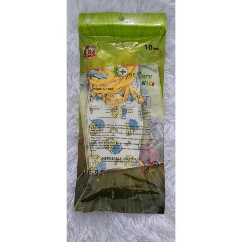 MASKER KF94 ANAK ONE CARE MOTIF KARAKTER DISPOSABLE FACE MASK ISI 10 PCS