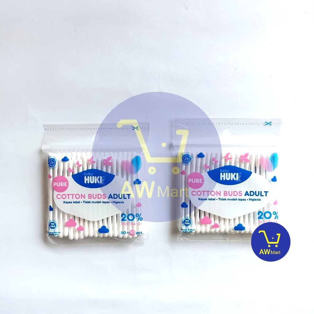 COTTON BUDS ADULT HUKI 100 PCS NO OBA