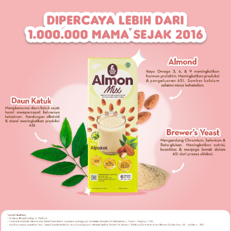 MamaBear Almon Mix / Susu Almon Pelancar Asi / Pengental Asi Halal / Asi Booster