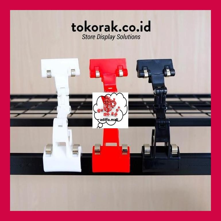 

474S0T5D Jepitan Price Tag Label Harga Holder Robot Tekuk 18Cm - Putih Mytpjd80E