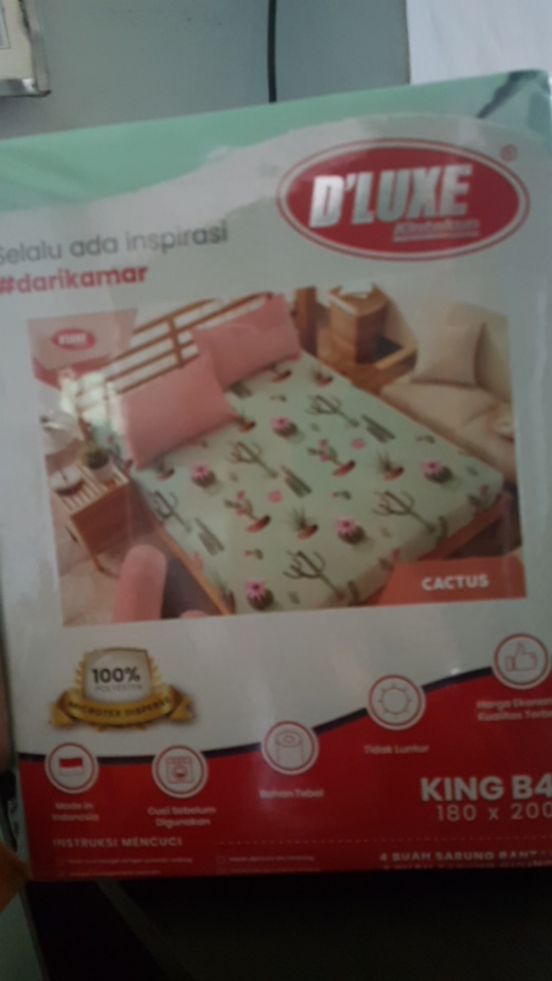 Sprei Kintakun Dluxe 180x200 B4 - Agnesia Brenda Braxley Caroline Danielle Ezlyn Graciela Zirafa