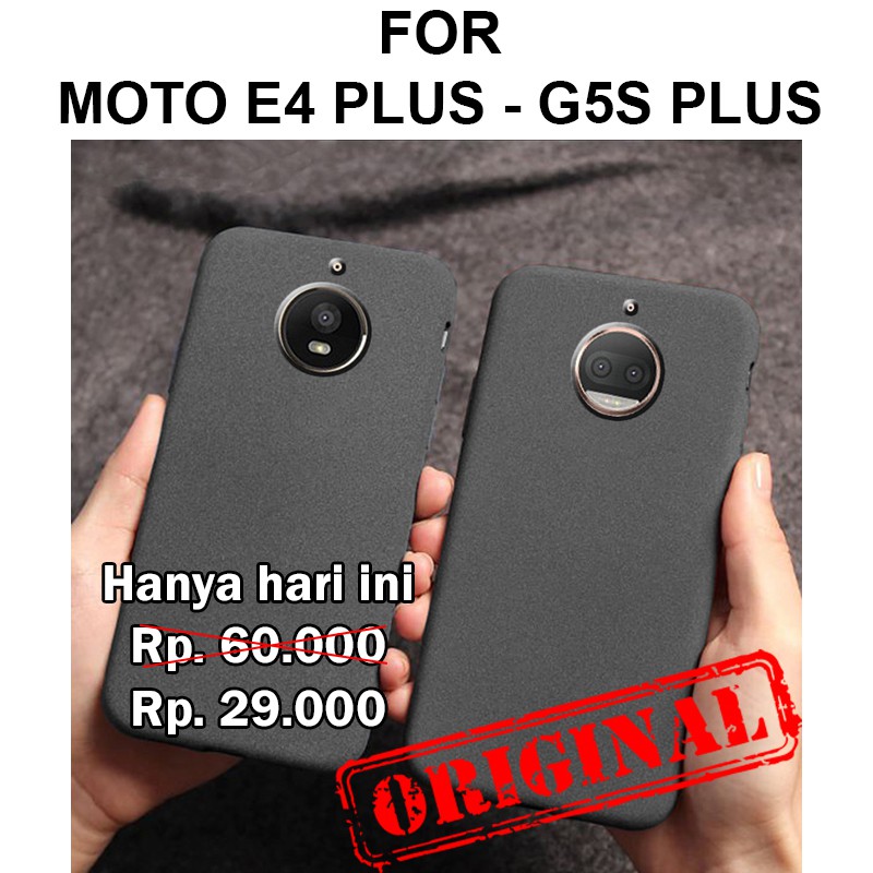 Sand scrub soft case Motorola Moto E4 Plus - G5s Plus casing hp cover tpu slim