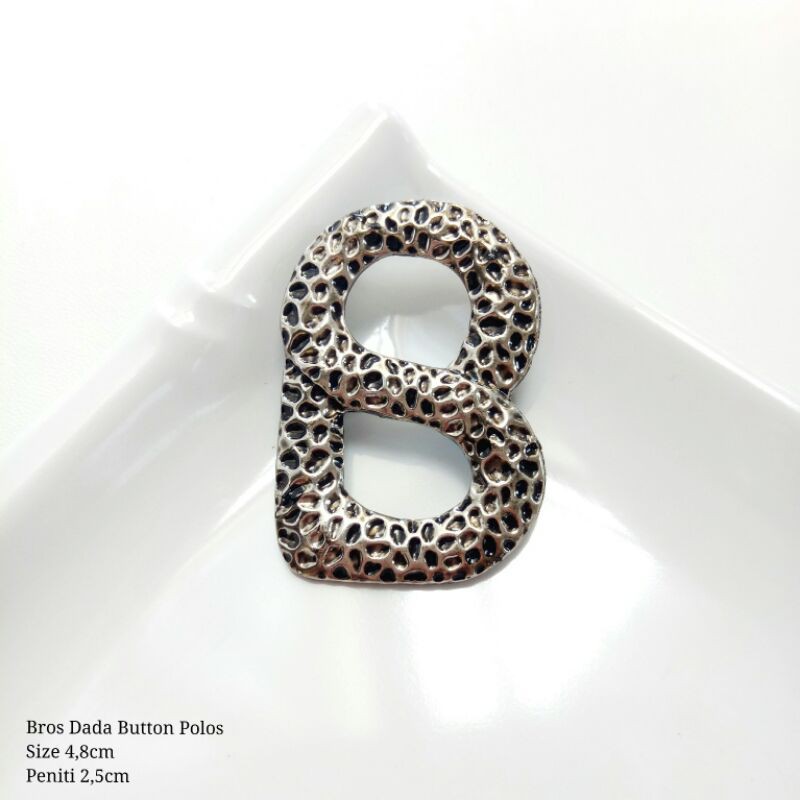 BROS BUTTONSCARVES KW (PART 1) BROS B-Polos Hitam-Silver