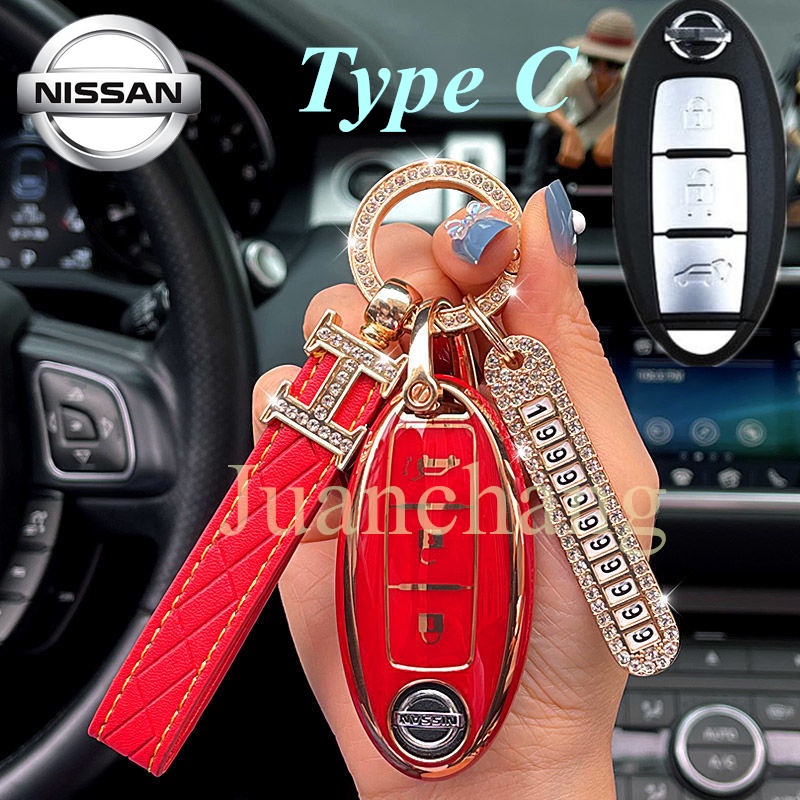 NAVARA Casing Kunci Mobil Untuk Nissan Qashqai Juke F15 J10 J11 X-Trail T32 T31 Nissan X70 Nisssan Terra Navick