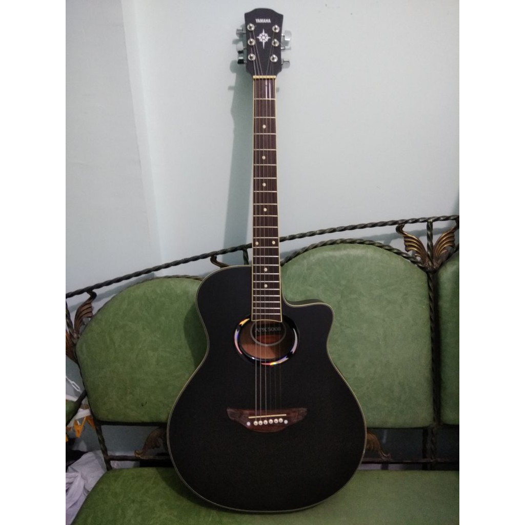 Gitar Akustik Merk Yamaha Tipe Apx500ii Warna Hitam Doff  