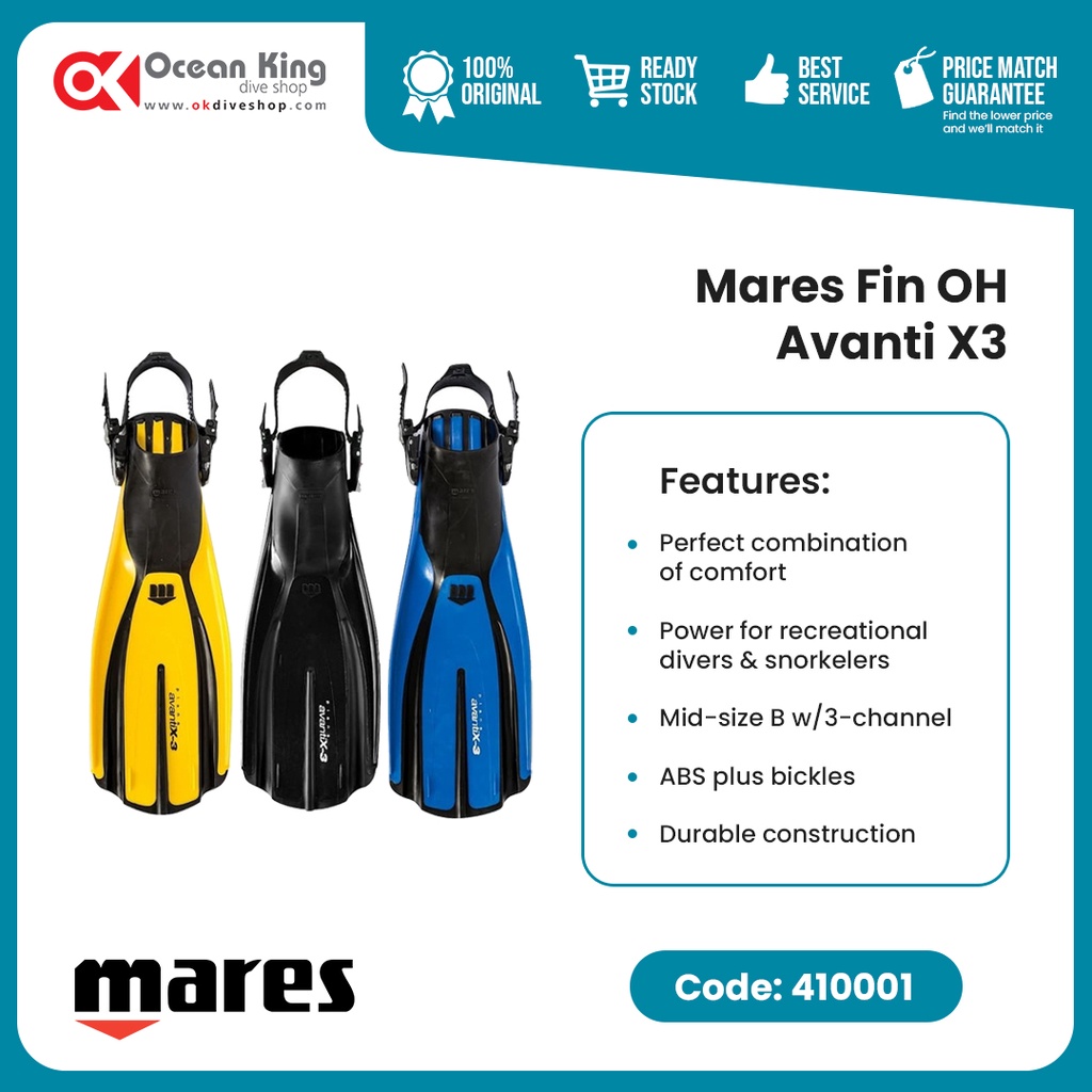 Fin Mares OH Avanti X3 - Diving Fins