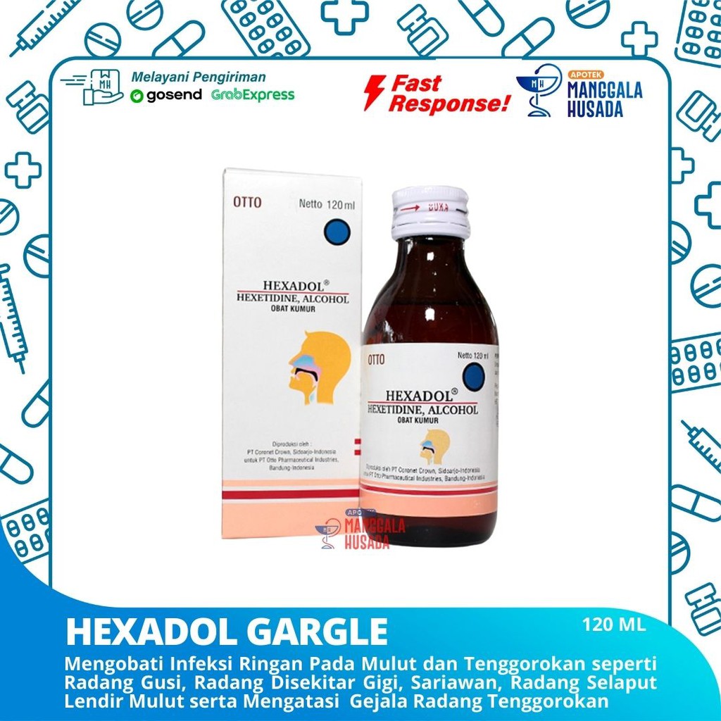 HEXADOL OBAT KUMUR @ 120 ML