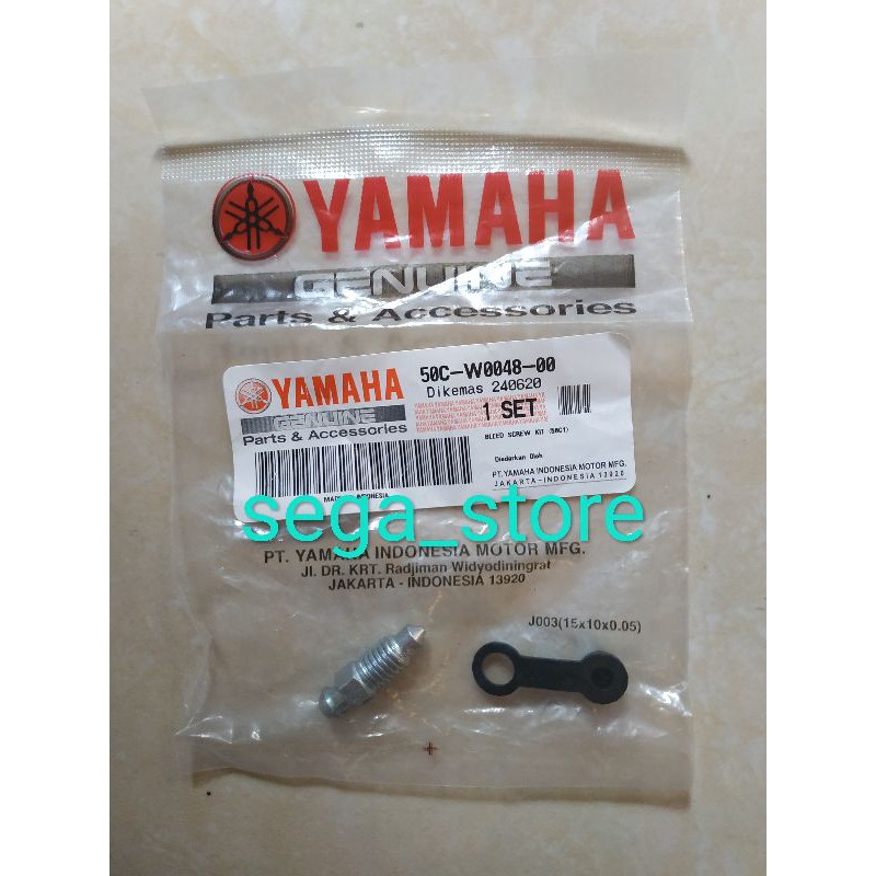 bolt baut nepel buangan angin kaliper belakang new Jupiter mx ori original YGP 50C-W0048-00