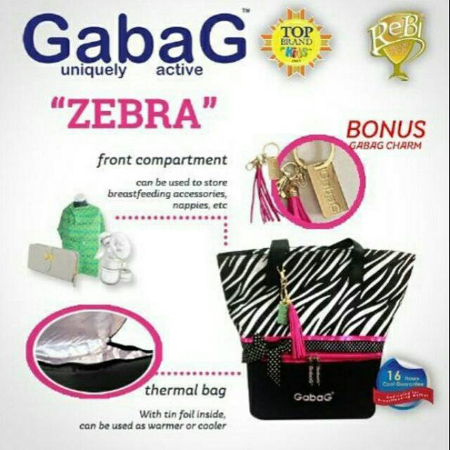 Cooler Bag Gabag Zebra