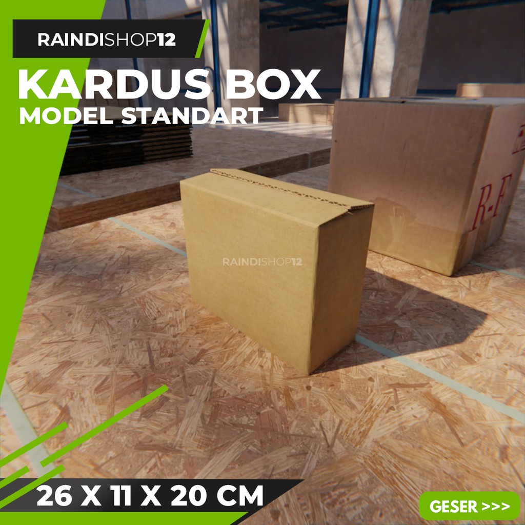 

BOX 26 X 11 X 20 CM KARDUS KOTAK KEMASAN PACKAGING KADO POLOS