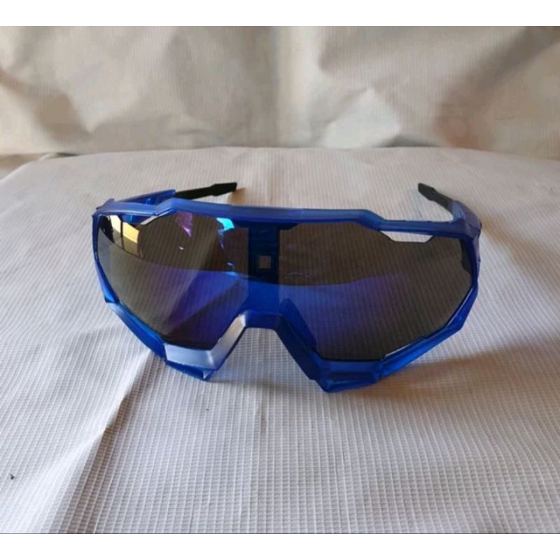 Kacamata Sepeda Gowes Sunglasses Outdoor Riding Kacamata Frame Biru 9312