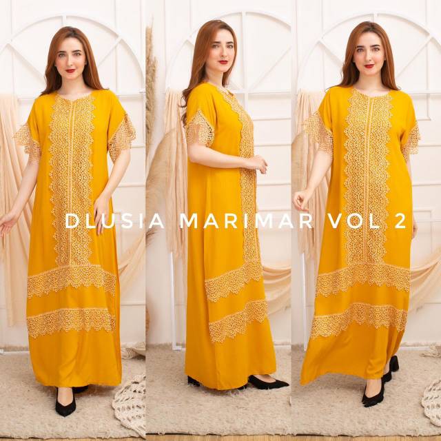 Daster arab DLUSIA MARIMAR Dress Rayon Daster Renda