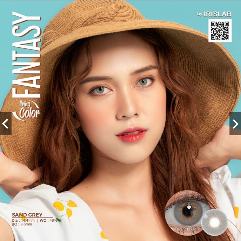 SOFTLENS LIVING COLOR FANTASY SAND ( -0.50 S.D -6.00 ) 14.4 MM BY IRISH LAB