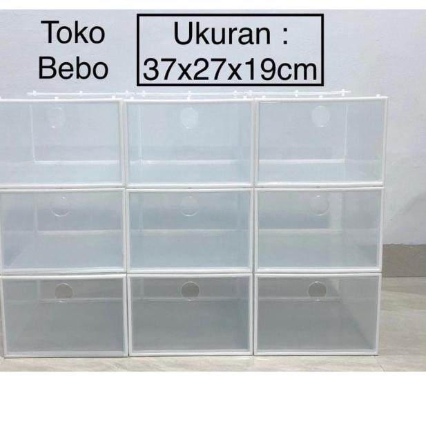 ✱ Kotak Sepatu Transparan Ukuran XL ➱