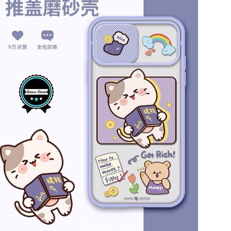 0GF♘ SS069 CASE SLIDE KARAKTER SAMSUNG A21S A31 A51 A50 A30S A50S A12 BD1950 Ready Banyak