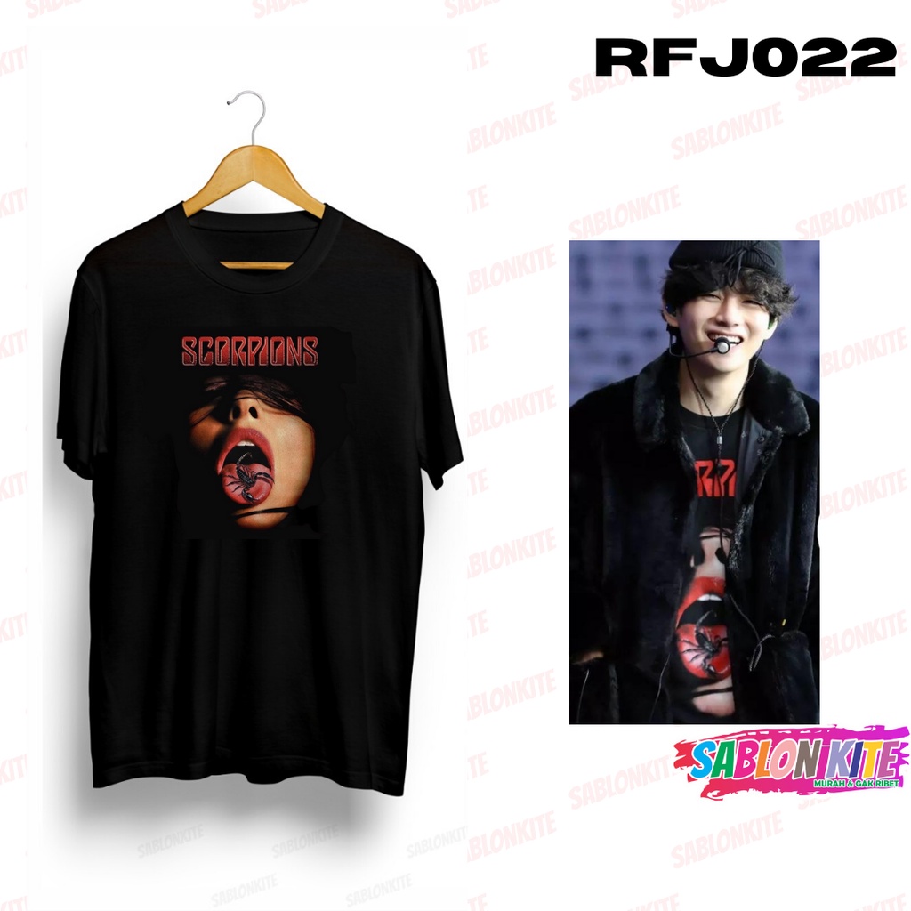 MURAH!!! KAOS KPOP TAEHYUNG SCORPION RFJ022 COMBED 30S