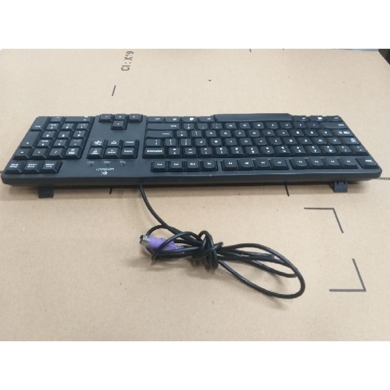 Keyboard Logitech Kabel Ps2 Original