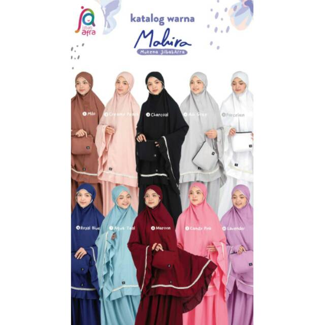 Mukena Dewasa Mahira Jilbab Arfa ex Jilbab AfraBahan Katun Rayon Adem