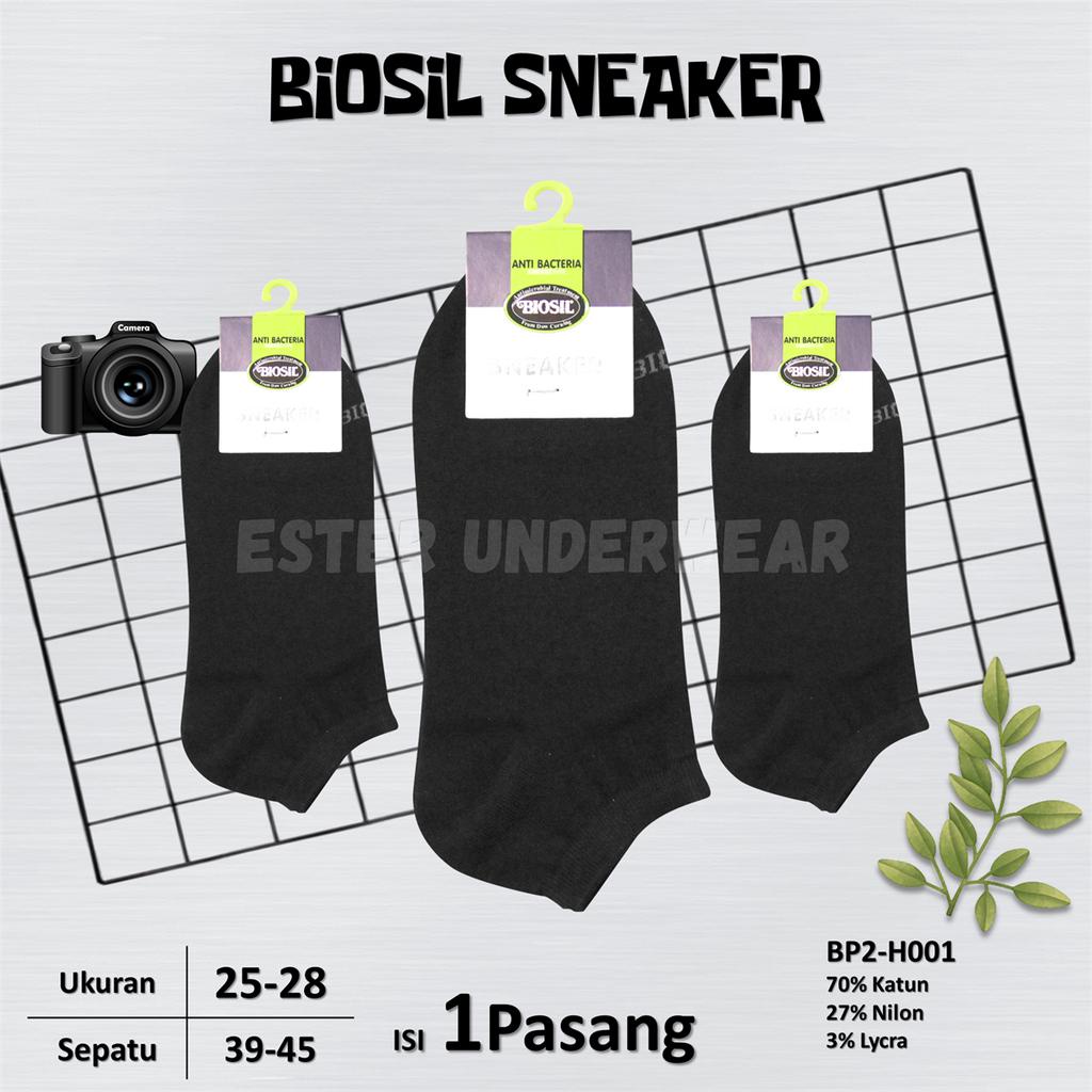 Kaoskaki Pria Biosil Sneaker BP2 Isi 1 Pasang