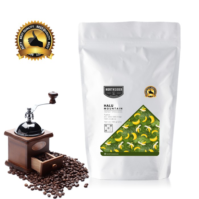 

BIJI KOPI ARABIKA GUNUNG HALU HONEY 100GR NORTHSIDER COFFEE - kkp2431