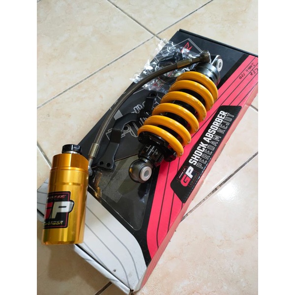 mono shock/shok belakang tabung pisah double click buat motor Honda Sonic 150/Supra GTX 150/sonic150
