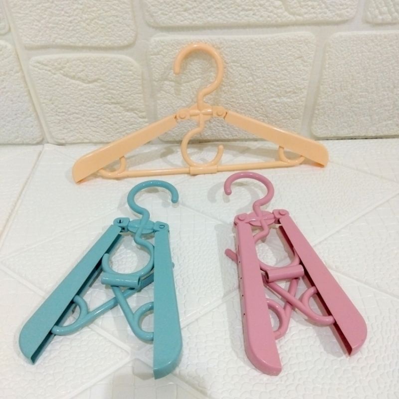 Hanger Baju Unik/Gantungan Baju Lipat Serbaguna Gantungan Sepatu