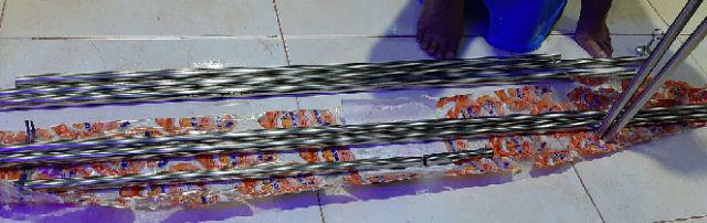 Pipa Stainless 304 3/4 Inch (od 19 Mm) Tebal 1,2 Mm Panjang 6 Meter Pipa Ornamen 304 Kilap Stainles