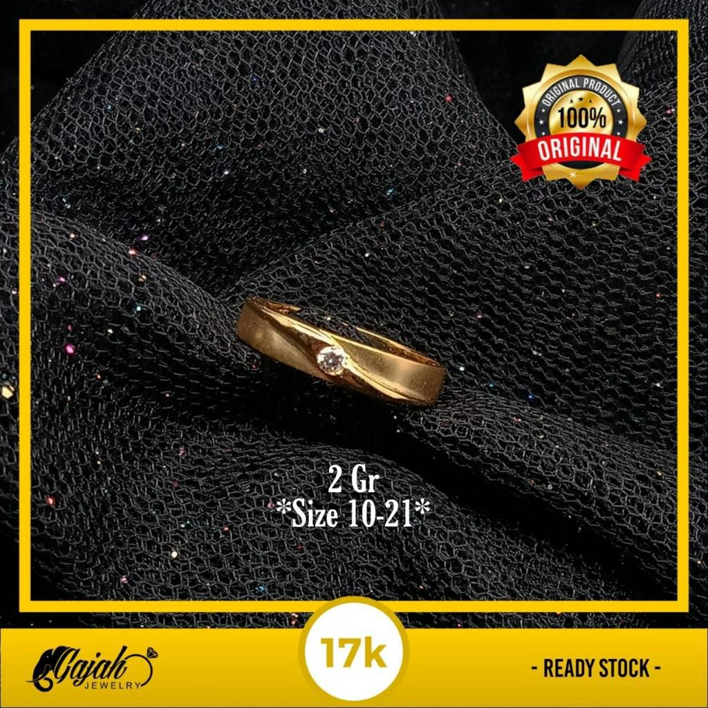 Cincin Emas 17K - 2 Gr Kadar 750 - 4913