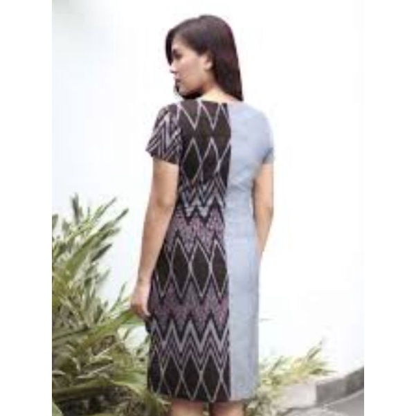 TBR Dres Batik Wanita Perempuan Modern Pesta Kombinasi Clasik Katun Premium Kualitas