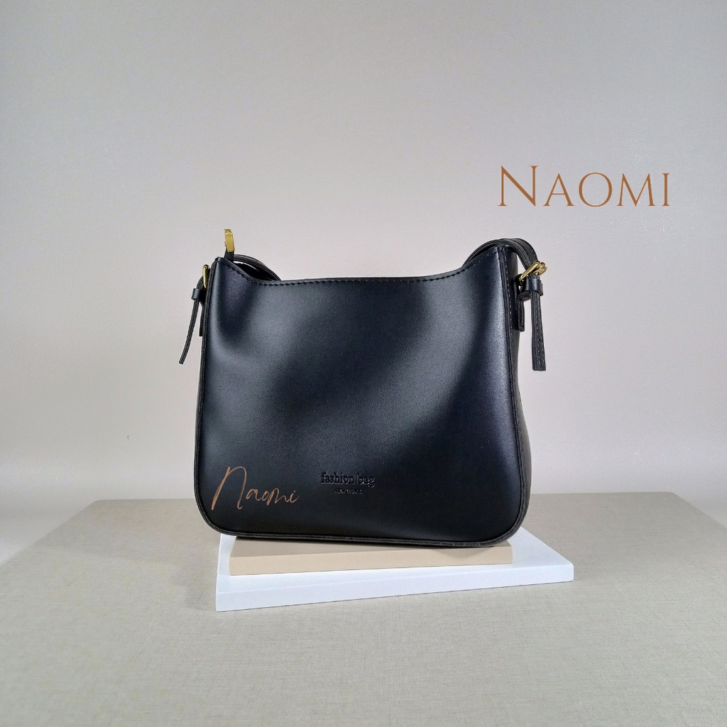 NAOMI - Olivia Hand Bag Import Wanita Premium Bag - Tas Selempang Wanita Kulit Sintetis PU - Fashion Bag Besar Daily Harian - Simple - Lembut - Tas Wanita - Tas Naomi - Naomi Bag - women bag