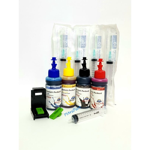 Tinta Refill HP 4 warna + Tollkit HP682, 680, 678, 803, 802, 704