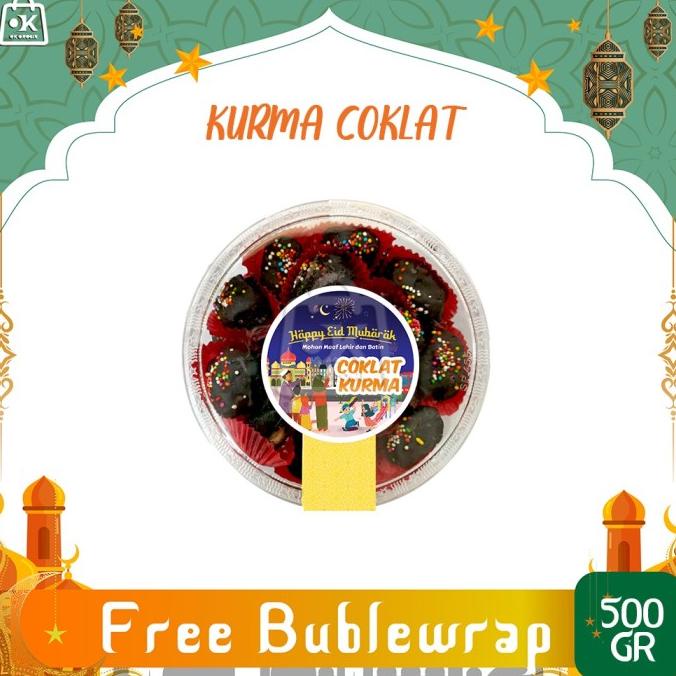 

paling diminati] Kurma Coklat / Camilan Lebaran / Coklat isi Kurma (Toples 500gr)