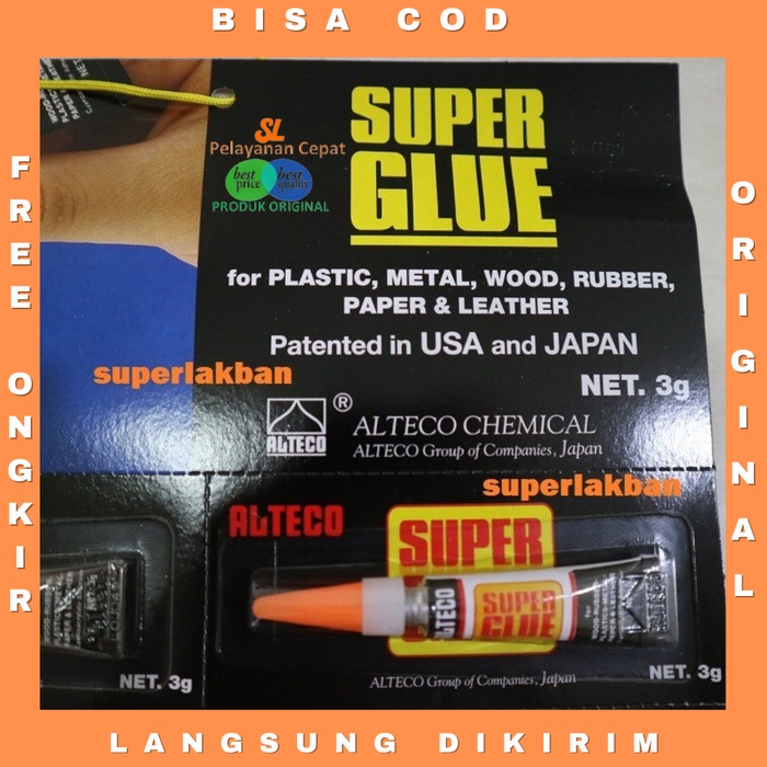 Lem Super Glue Super Strong Alteco Perekat Super Kuat Serbaguna Original Berkualitas